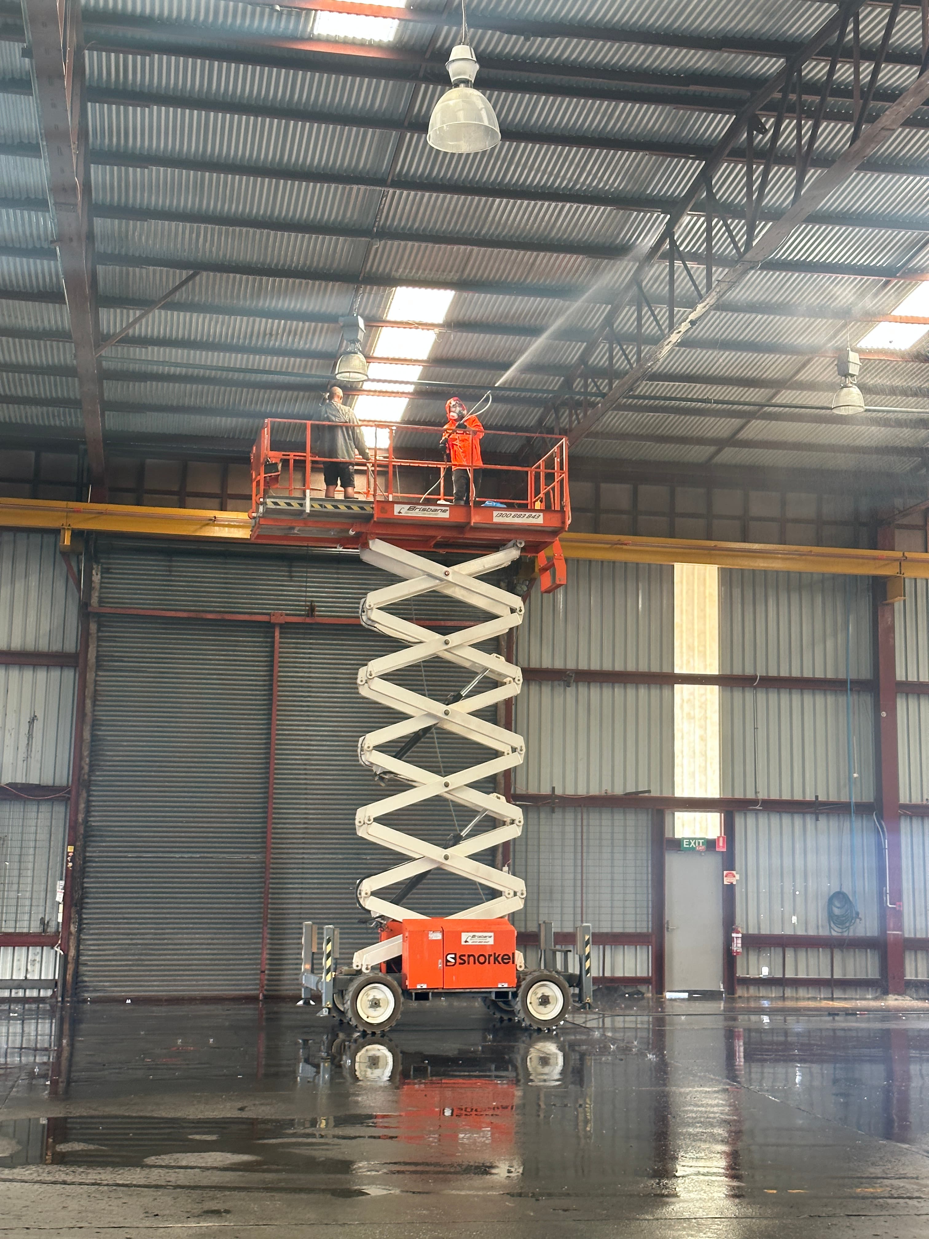 Commercial Warehouse pressure cleaning project in South East Queensland